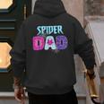 Parents Mom Spider Dad Matching Family Birthday Men's Hoodie Back Print