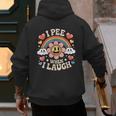 I Pee When I Laugh Adult Humor Women Men Dad Jokes Men's Hoodie Back Print