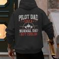 Pilot Dad Like A Normal Dad But Cooler Plane Aviator Pilot Men's Hoodie Back Print Pilot Dad Like A Normal Dad But Cooler Plane Aviator Pilot Men's Hoodie Back Print