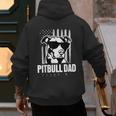 Pitbull Dad Men Pitbull Lover For Dog Dad American Flag Men's Hoodie Back Print