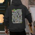 Play Cars On Dad's Back Shirt Kids And Fathers Play Men's Hoodie Back Print Play Cars On Dad's Back Shirt Kids And Fathers Play Men's Hoodie Back Print