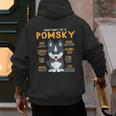 Pomsky Anatomy Dog Mom Dad Men's Hoodie Back Print