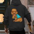 Poodle I Love Dad Tattoo Apparel Dog Dad Dads For Men Women Men's Hoodie Back Print