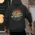 Pops Like a Grandpa Only Cooler Vintage Retro Pops Dad Men's Hoodie Back Print