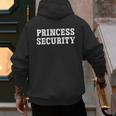 Princess Security Matching Boys Dad Mom Vintage Birthday Men's Hoodie Back Print