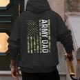 Proud Army Dad United States USA Flag For Father's Day Men's Hoodie Back Print