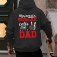 Proud Bowling Dad Of A Bowler Dad Bowling Father Men's Hoodie Back Print
