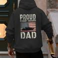 Proud Coast Guard Dad USCG American Flag T-Shirt Men's Hoodie Back Print