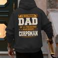 Proud Dad Of Awesome Corpsman Father's Day Men's Hoodie Back Print