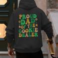 Proud Dad Of a Cookie Dealer Scout Troop Cookie Dealer Girls Men's Hoodie Back Print