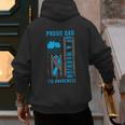 Proud Dad Of A T1D Warrior Type 1 Diabetes Awareness Men's Hoodie Back Print