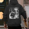 Pug Alien UFO Taking a Selfie Dog Mom Dad Men's Hoodie Back Print