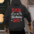 Race Car Dad Of The Birthday Boy Racing Family Pit Crew Men's Hoodie Back Print