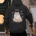 Ragdoll Cat Anatomy Cute Pet Mom Dad Cream Bicolor Men's Hoodie Back Print