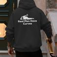 Real Men Have Curves Dad Body Men's Hoodie Back Print