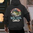 Reel Cool Dad Fishing Vintage Retro Father's Day Men's Hoodie Back Print