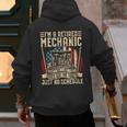 Retired Car Mechanic Tool Retirement Dad Grandpa Men Men's Hoodie Back Print