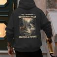 Retirement Plan On Hunting & Fishing Fisherman Hunter Dad Men's Hoodie Back Print