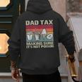 Retro Dad Tax Making Sure It's Not Poison Father's Day Men's Hoodie Back Print