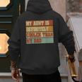 Retro Niece Nephew Auntie My Aunt Is Cooler Than My Dad Men's Hoodie Back Print