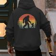 Retro Vintage Bigfoot Dad Fathers Day Father Son Matching Men's Hoodie Back Print Retro Vintage Bigfoot Dad Fathers Day Father Son Matching Men's Hoodie Back Print