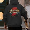 Retro Vintage US States Hoosier Daddy State Outline Desig Men's Hoodie Back Print
