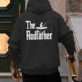 The Rodfather Fishing Dad Men's Hoodie Back Print
