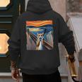 The Scream Cat Parody For Kitty Cat Lover Cat Mom Cat Dad Men's Hoodie Back Print The Scream Cat Parody For Kitty Cat Lover Cat Mom Cat Dad Men's Hoodie Back Print