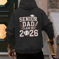 Senior Dad Class Of 2026 Graduate Baseball 2026 Graduation Men's Hoodie Back Print