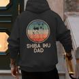 Shiba Inu Dog Vintage Shiba Inu Dad Men Women Men's Hoodie Back Print