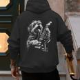 Shih Tzu Dog Playing Electric Guitar Rock Dog Dad Men Women Kids Men's Hoodie Back Print