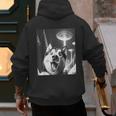 Siberian Husky Alien UFO Taking a Selfie Dog Mom Dad Men's Hoodie Back Print