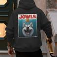 Siberian Husky Jowls Sled Dog Mom Top Alaskan Dog Dad Men's Hoodie Back Print