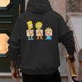 The Simpsons Father's Day Bart Lisa Maggie Dad Birthday Men's Hoodie Back Print