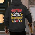 Sister Of The Birthday Boy Family Matching Dad Mom Men's Hoodie Back Print