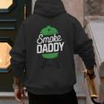 Smoke Daddy Green Egg Pitmaster Dad Tshirt BBQ Grill Men's Hoodie Back Print