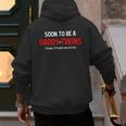 Soon To Be A Daddy Of Twins Expecting Father Men's Hoodie Back Print