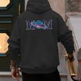 Space Mom Family Matching Dad Space Birthday Theme Party Men's Hoodie Back Print