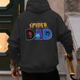 Spider Dad Shirt Birthday Fathers Day Halloween Costumes Pjs Men's Hoodie Back Print