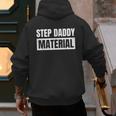 Step Dad Father Family Step Daddy Material -Adults Male Short Sleeve T-Shirt Novelty-T-Shirts Small Men's Hoodie Back Print