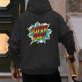 Super Dad Comic Book Superhero Father's Day Men's Hoodie Back Print