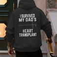 I Survived My Dad's Heart Transplant Men's Hoodie Back Print