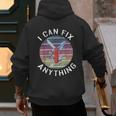 Swiss Army Knife DIY Dad Fathers Day Fix Anything Handyman Men's Hoodie Back Print