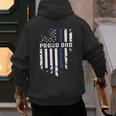 Thin Blue Line Proud Dad Police Family T-Shirt Men's Hoodie Back Print Thin Blue Line Proud Dad Police Family T-Shirt Men's Hoodie Back Print