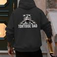 Tortoise Dad Tortoise With Sunglasses Vintage Tortoise Dad Men's Hoodie Back Print