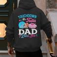 Touchdown Or Tutu Dad Loves You Gender Reveal Family Men's Hoodie Back Print