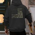 Twin Dad Camo USA Flag Twin Dad The Man The Myth The Legend Men's Hoodie Back Print
