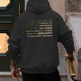 I Have Two Titles Dad And Grumpy Father's Day Grandpa Grumpy Men's Hoodie Back Print