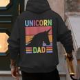 Unicorn Birthday Outfit Dad Unicorn Costume Bday Dad Unicorn Men's Hoodie Back Print