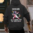 Unicorn Dad Girl Birthday Party Clothing Papacorn Men's Hoodie Back Print